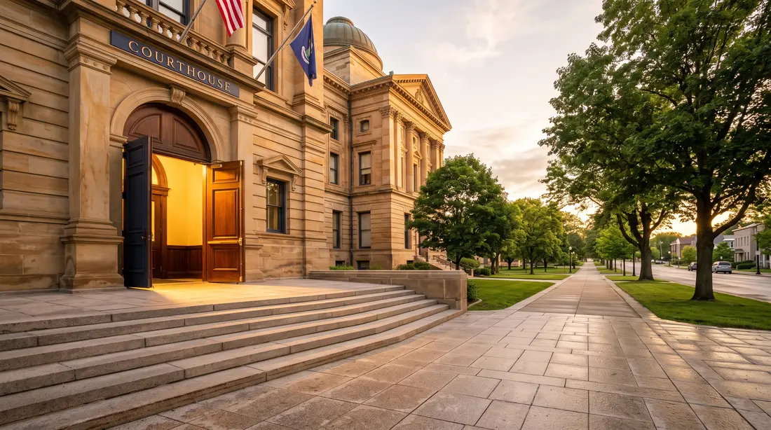 Courthouse steps, representing Criminal Defense